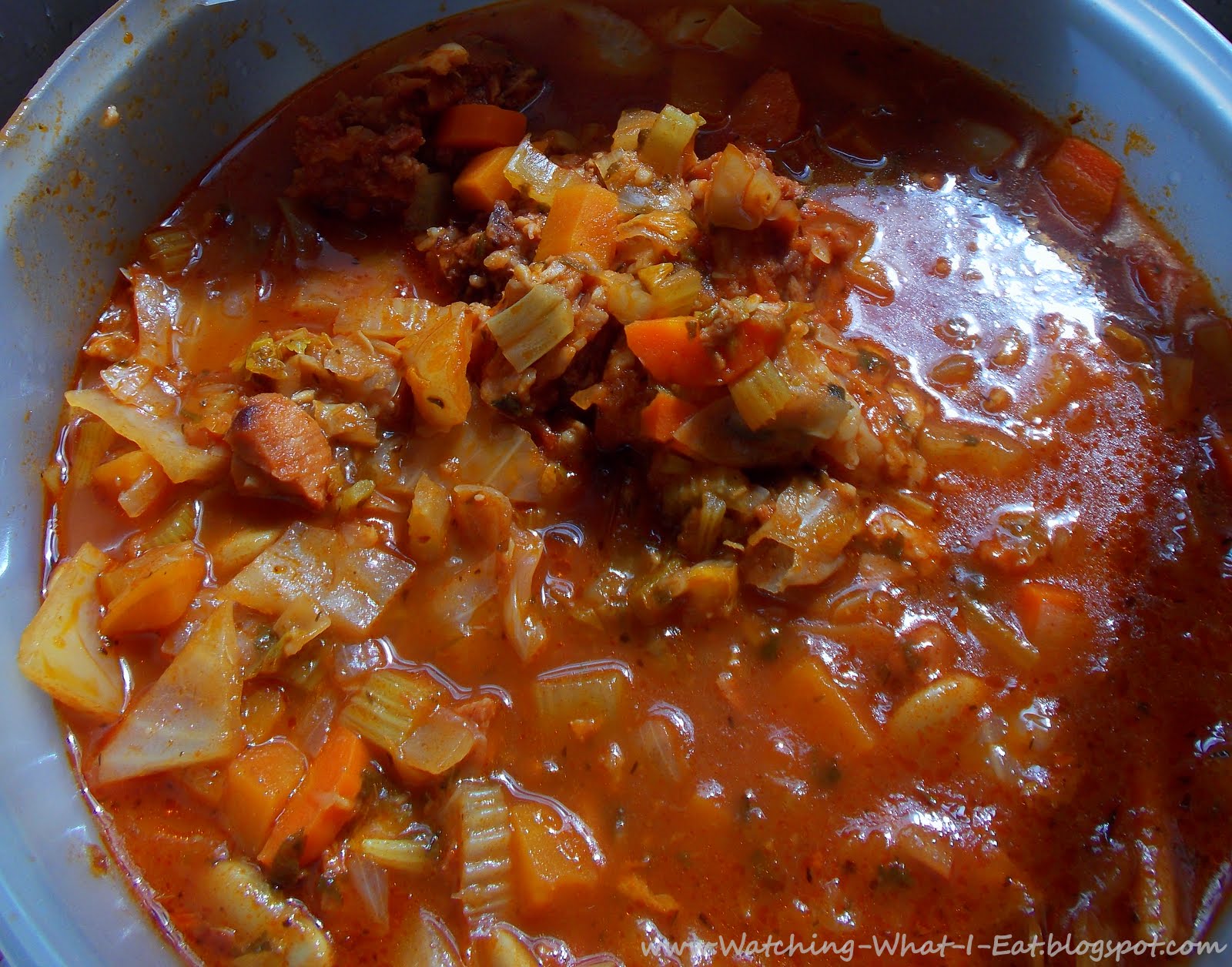 Watching What I Eat Brown Sugar Ham & 15 Bean Chili Soup