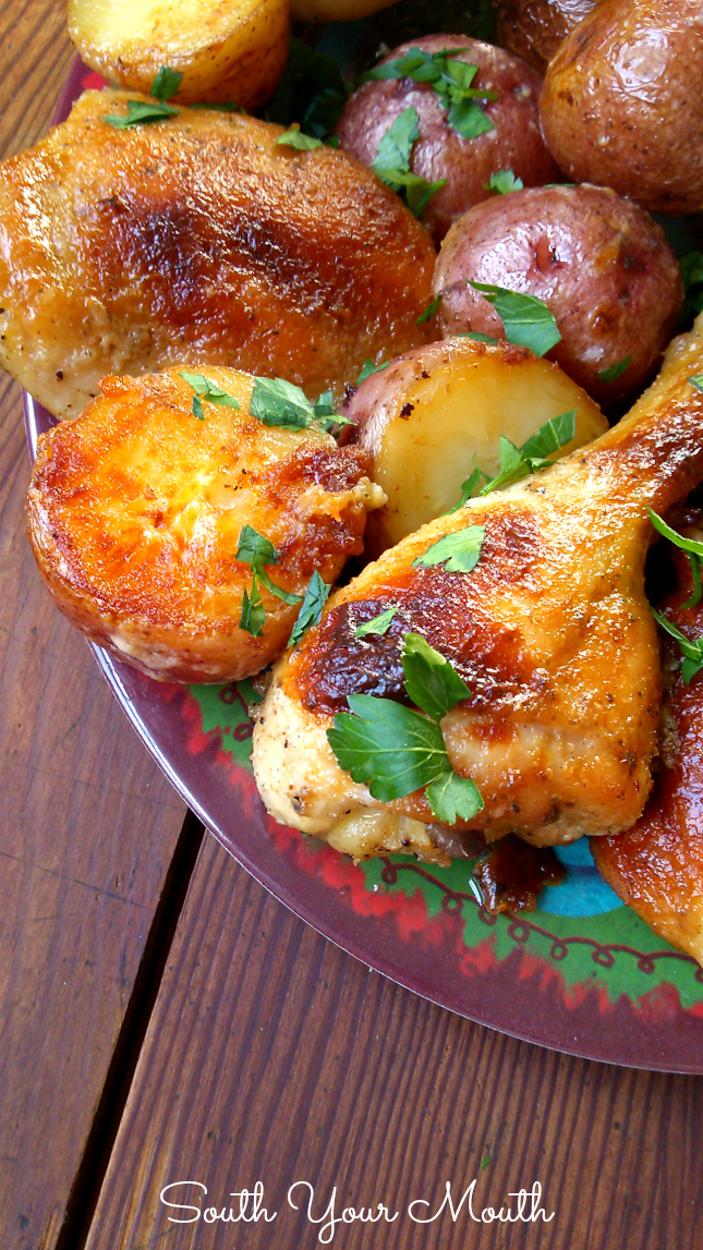 Buttermilk Ranch Roasted Chicken with Potatoes