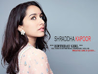 shraddha kapoor birthday whatsapp status video wallpaper, bollywood diva shraddha kapoor seeing at upside so you can put this side face photo to your laptop screen on her upcoming pleasant birthday.