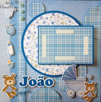 LO João enfeite de porta de maternidade menino ursinho delicado azul bebê litoarte
