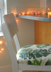 string lights christmas kitchen coastal beach decor counter theme shells stretch goes stylings simple end shell diy glowing bulbs sit