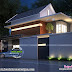 Contemporary sloping roof residence design