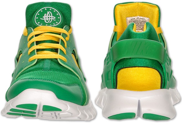 nike huarache free yellow