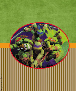 Tortugas Ninja: Invitaciones, Imprimibles para Fiestas y Etiquetas para Candy Bar para Imprimir Gratis. Etiquetas de Tortugas Ninja para imprimir gratis.
