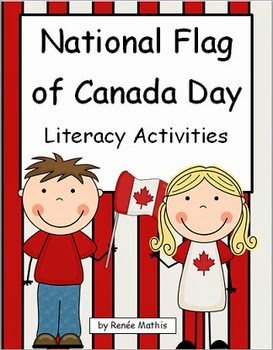 http://www.teacherspayteachers.com/Product/National-Flag-of-Canada-Day-Literacy-Activities-544179