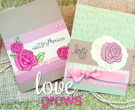 Love Grows | Rose & Mothers Day set by Newton's Nook Designs