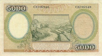 5000 Rupiah 1958 - Coklat (Pekerja Tangan I)