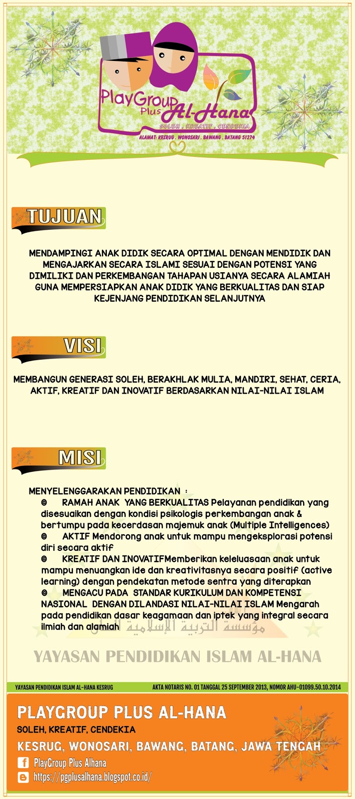 Contoh Visi Misi Paud Contoh Visi Misi Bisnis Guru Paud