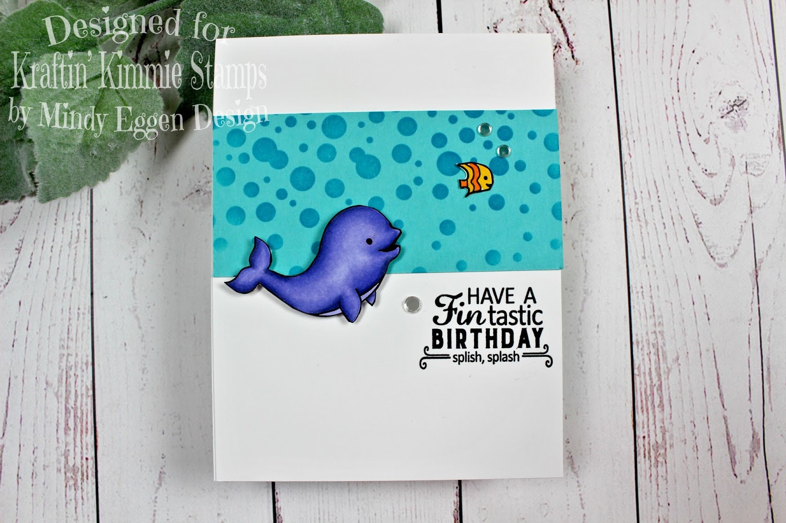 I Stamped My Images Using The Oceans Of Love Stamp Set Onto Some Neenah White Cardstock With NEW Wicked Black Ink From Kraftin Kimmie Stamps