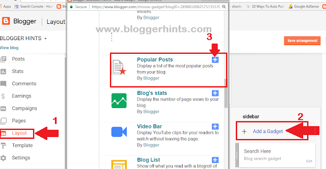 Popular Post Widget In Blogger