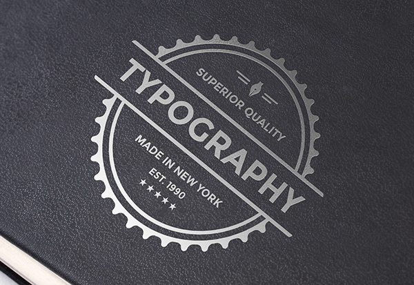 Download Template Mockup Terbaru - Silver Foil Logo Mockup