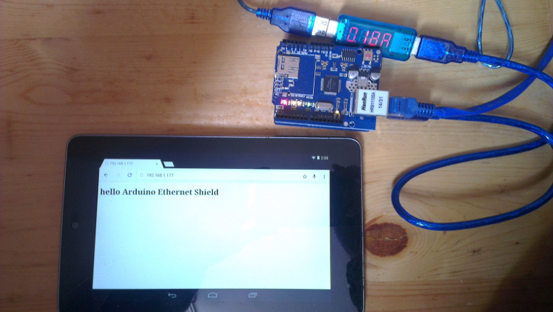 exprimir atmósfera Pastor Arduino-er: Web Server example run on Arduino Uno with Ethernet Shield