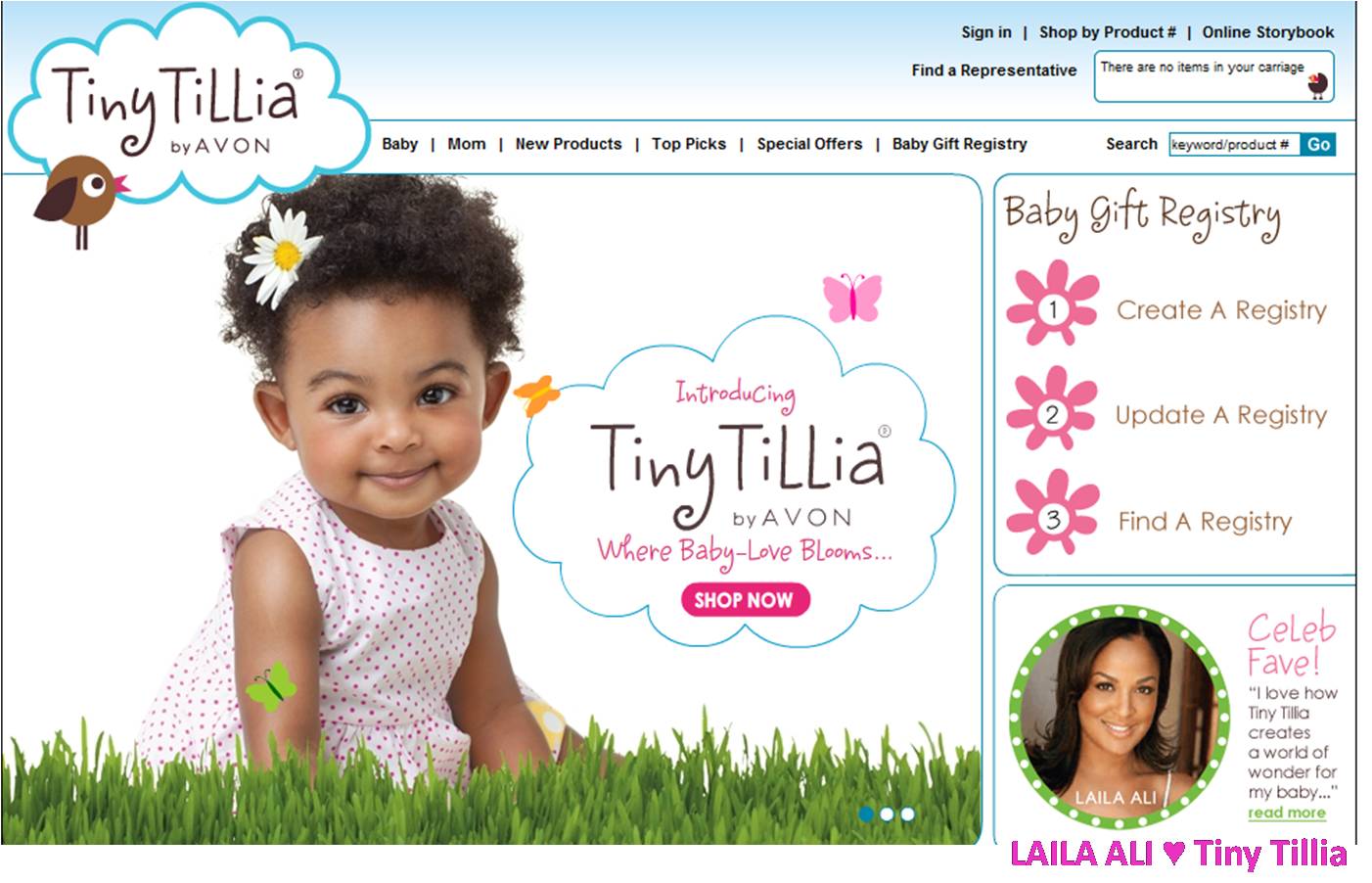 AVON & MARK Products, Gifts, Items & Baby INTRODUCING TINY TILLIA