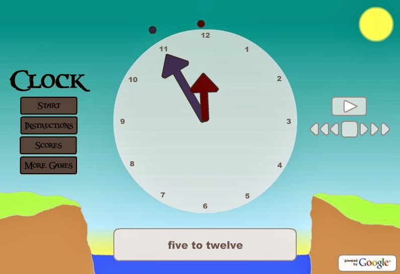 English Corner Time Clock Game