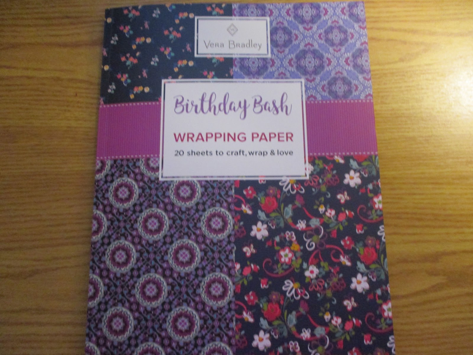 Missy's Product Reviews Birthday Bash Vera Bradley Wrapping Paper