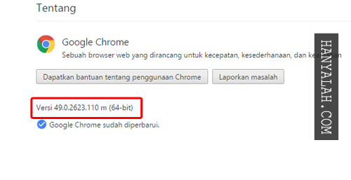 mengganti Google Chrome 32-bit menjadi 64-bit