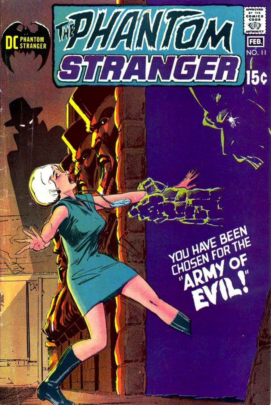 Phantom Stranger #11 - 1970s dc horror comic book cover art by Neal Adams Phantom Stranger #11 - 1970s dc horror comic book cover art by Neal Adams