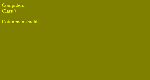 Cottons Class Room: 2016