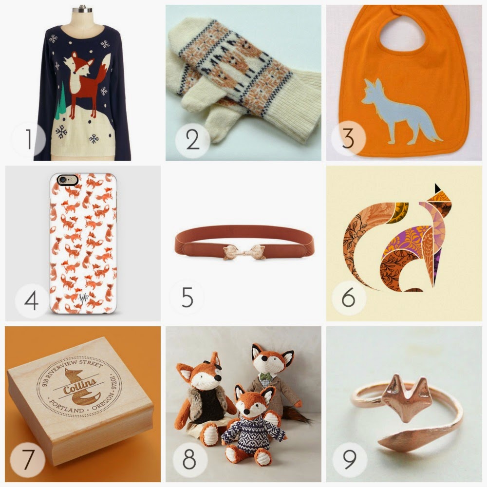 A collection of fox holiday gift inspiration A collection of fox holiday gift inspiration