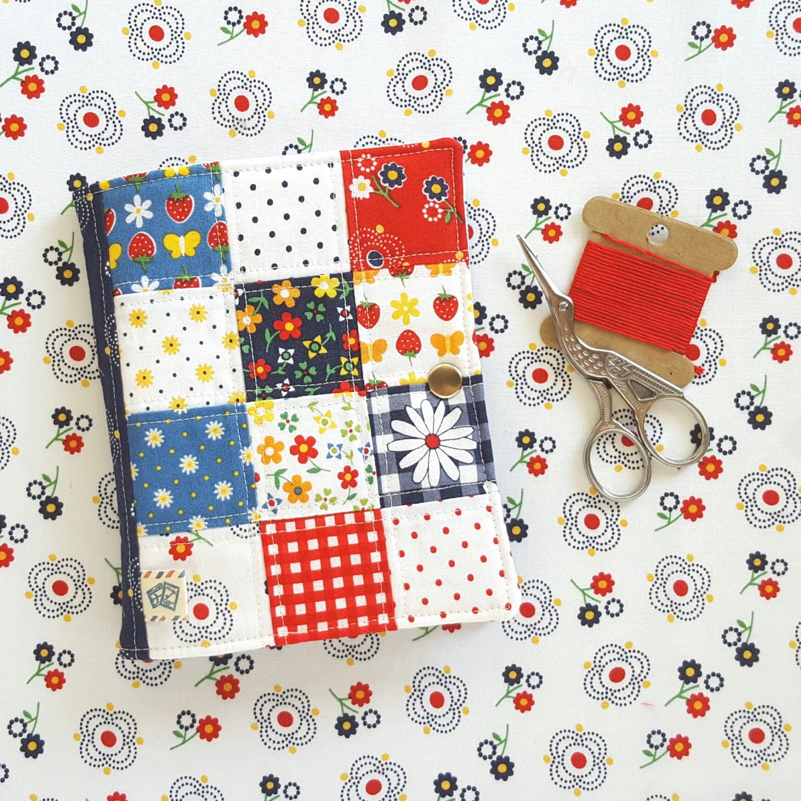 Fabric Mutt Gingham Girls Stationery Kit
