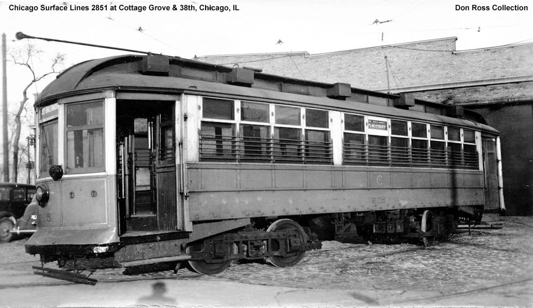 Hicks Car Works: History of Chicago Surface Lines 2846