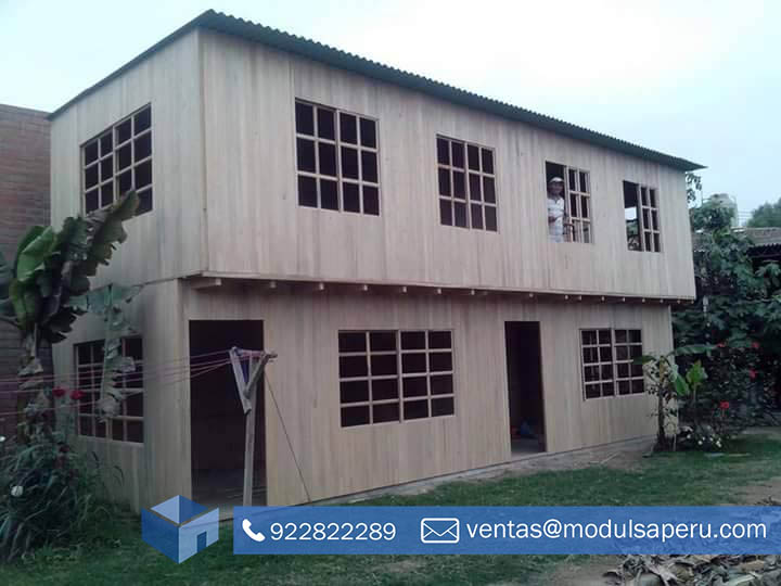 Modulsa Peru Casas De Dos Pisos De Madera Viviendas Dos Niveles Prefabricadas