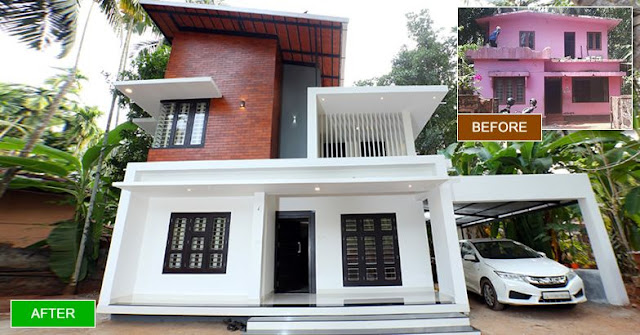 4 Bedroom Renovated Home for 10 Lakhs - Free Kerala Home Plans