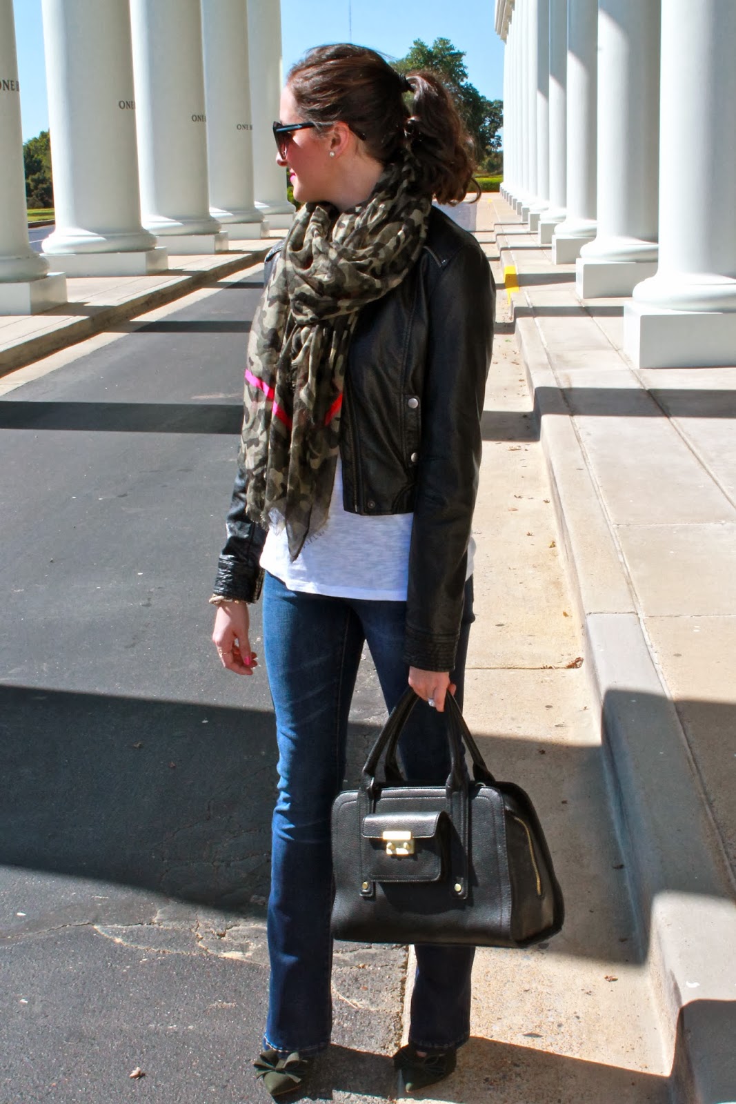 Wake Up Your Wardrobe: what i wore: camo scarf