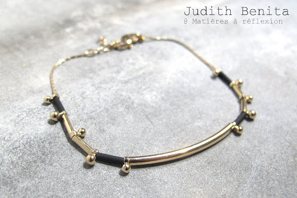 Soldes bijoux Judith Benita bracelet noir Spleen