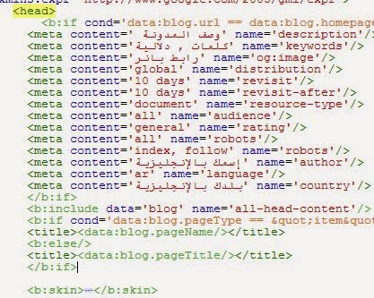 meta tag code