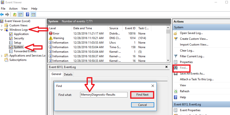 windows memory diag ostoc wont display windows memory diag ostoc wont display