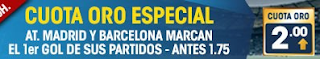 William Hill Cuota Oro Especial Atlético Madrid y Barcelona 19 enero William Hill Cuota Oro Especial Atlético Madrid y Barcelona 19 enero