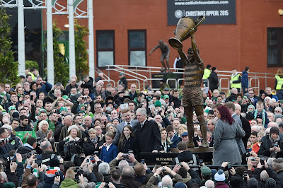 John McKenna sculptor - Billy McNeill statue unveiling at Parkhead stadium