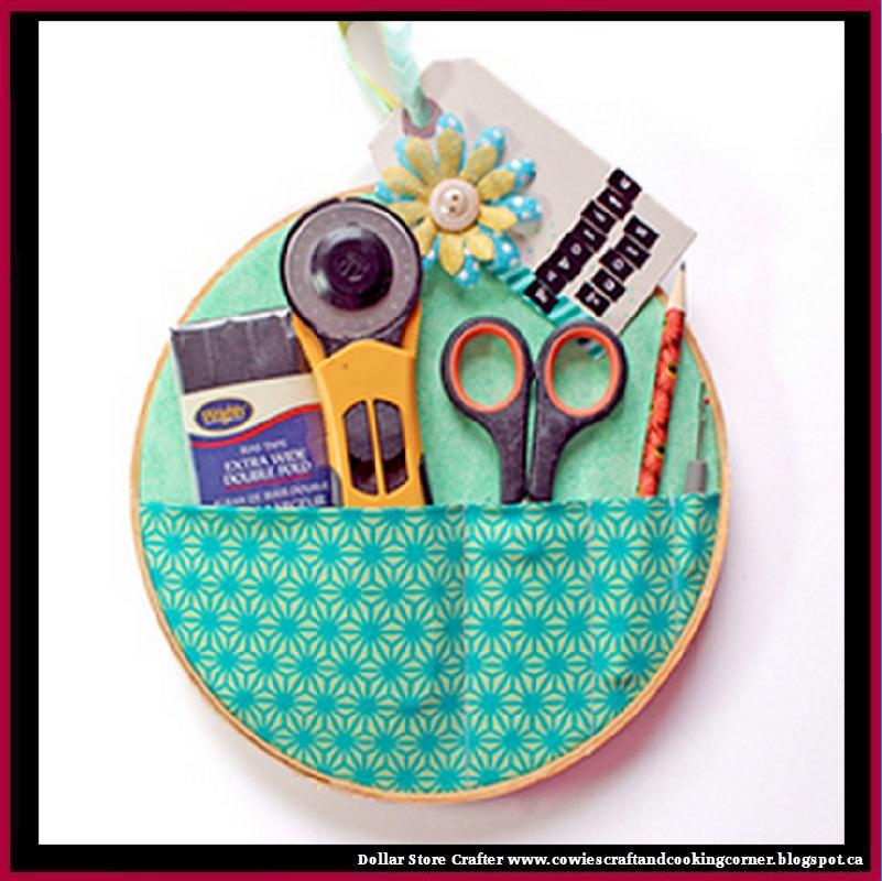 Dollar Store Crafter Embroidery Hoop Tool Cozy