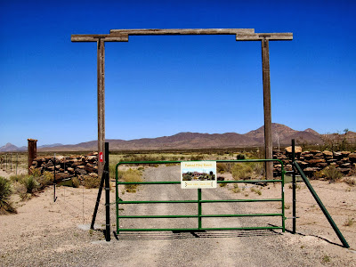 entrance to rustic cabin