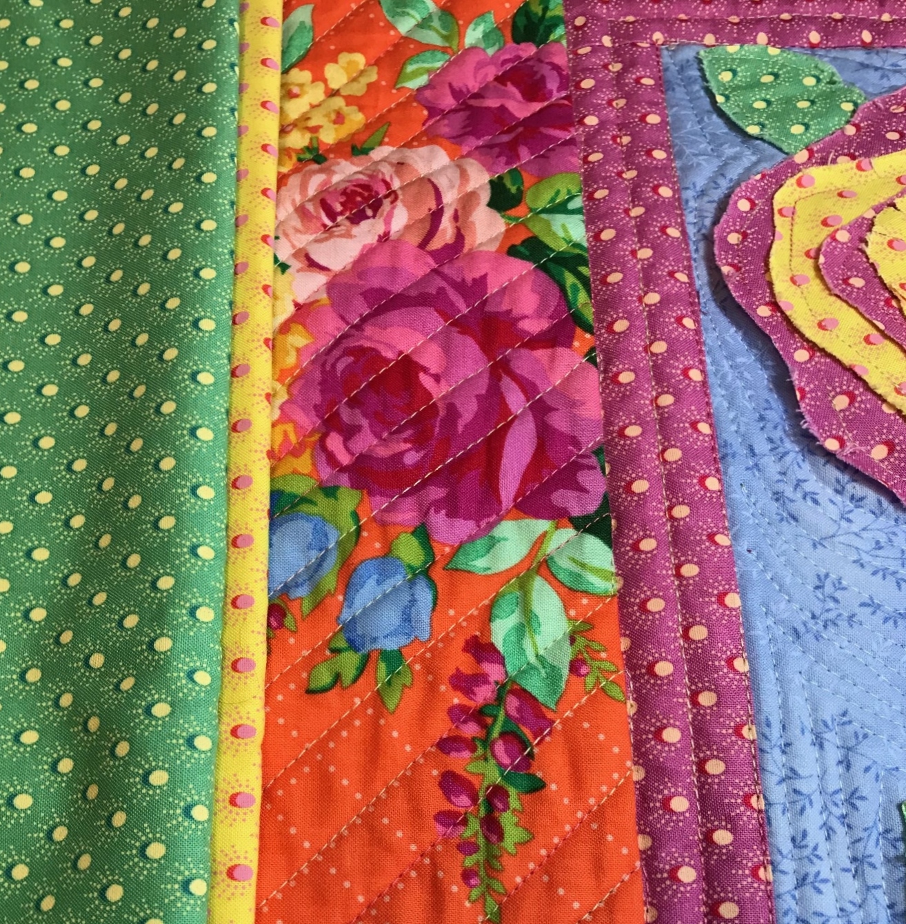 Life in the Scrapatch Two Fabric Flanged Machine Binding Tutorial