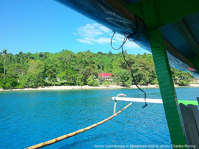 traveling to Mansinam island holiday destination in Indonesia