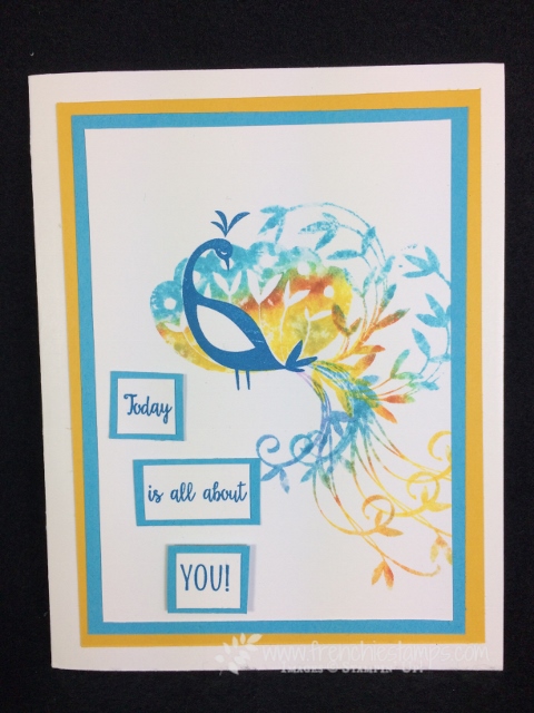 Beautiful Peacock Beautiful Peacock, Baby Wipe Technique, Frenchiestamps, stampin'Up!