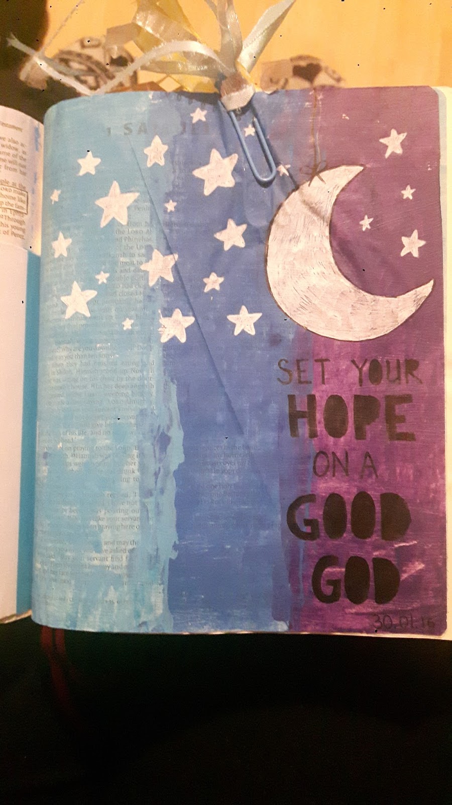 Bible Art Journaling UK Acrylic Paint in your Bible! by Claire Graham