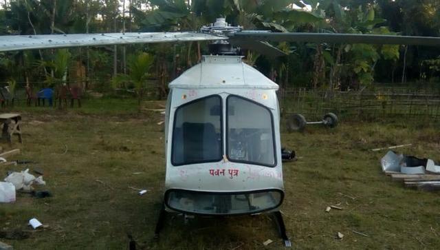 Chandra Sharma's self made helicopter