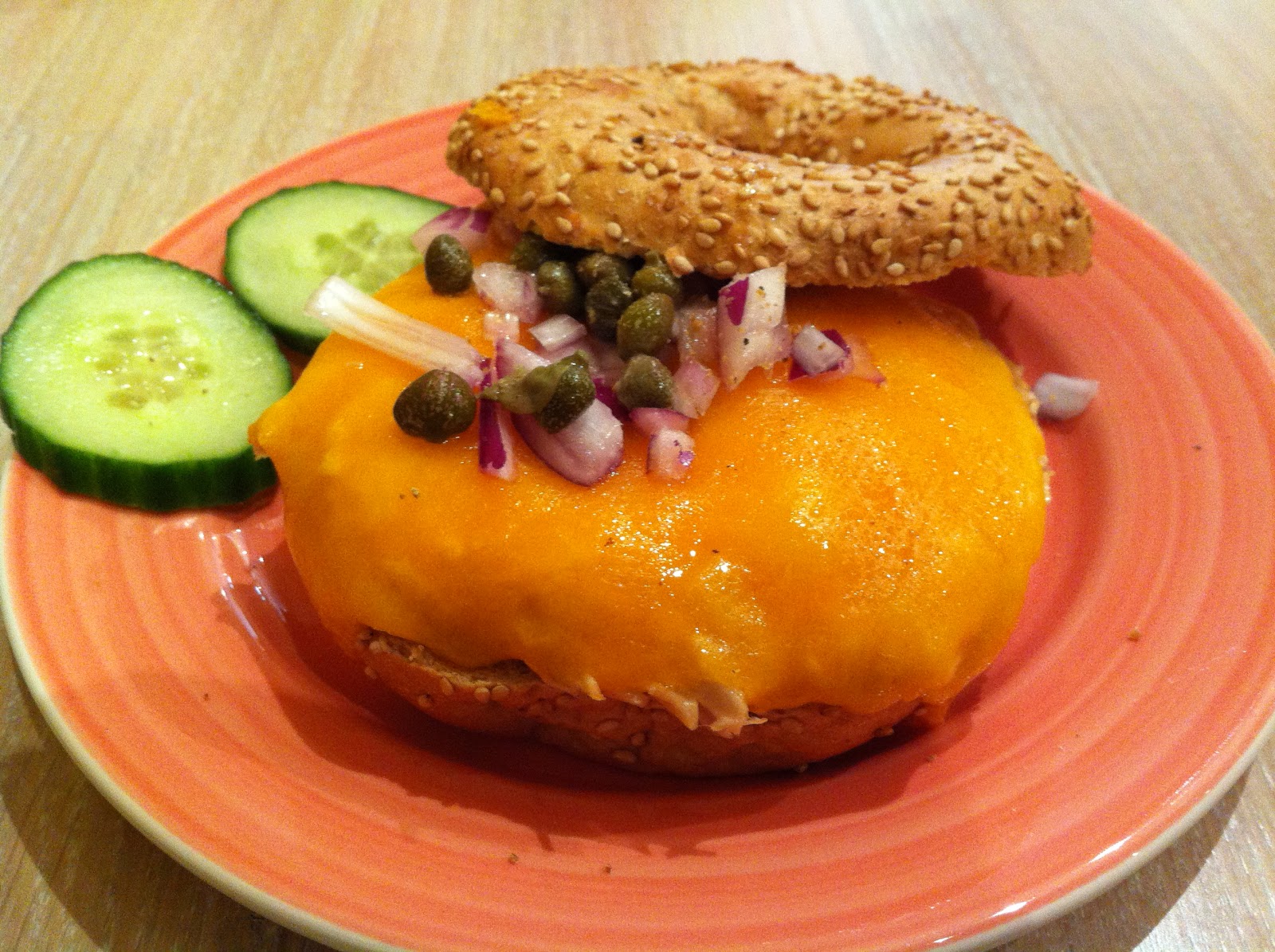 AnneMarie's cupcakes, food and more.. Bagels & Beans ik hou er van!