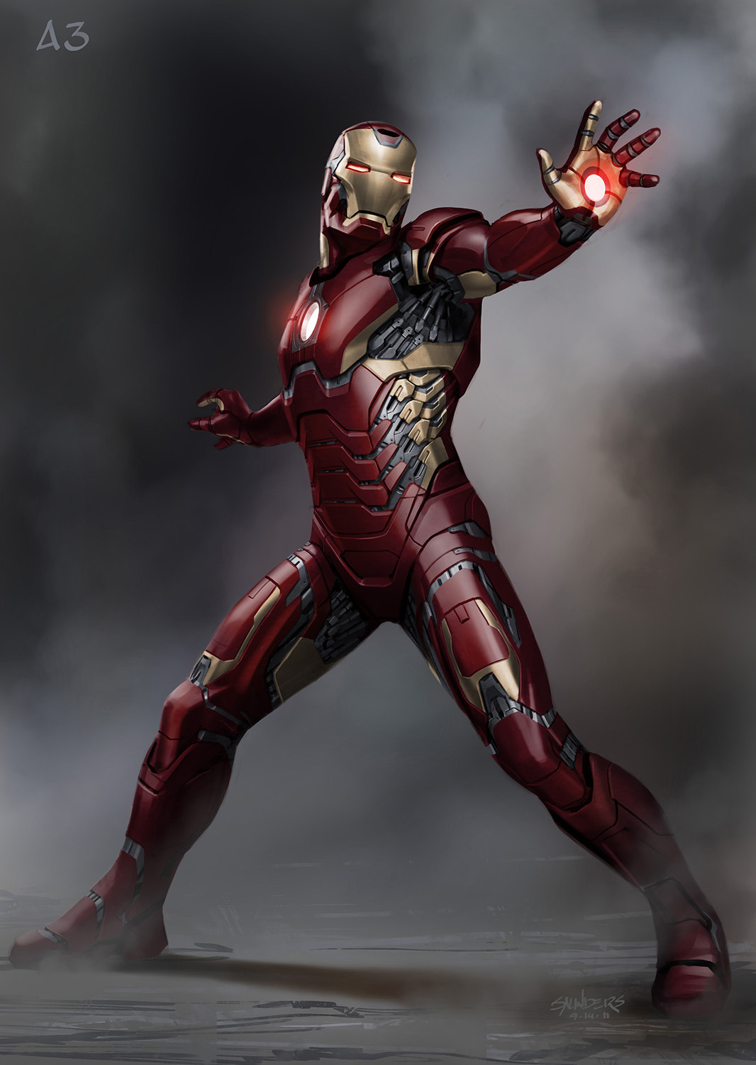 Incredible Iron Man 3 Concept Art By Phil Saunders Film Sketchr