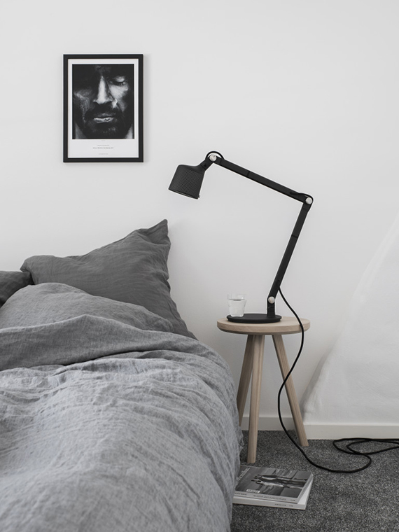 Cozy attic bedroom. Styling by Pella Hedeby, photos by Sara Medina Lind for Lenca Properties