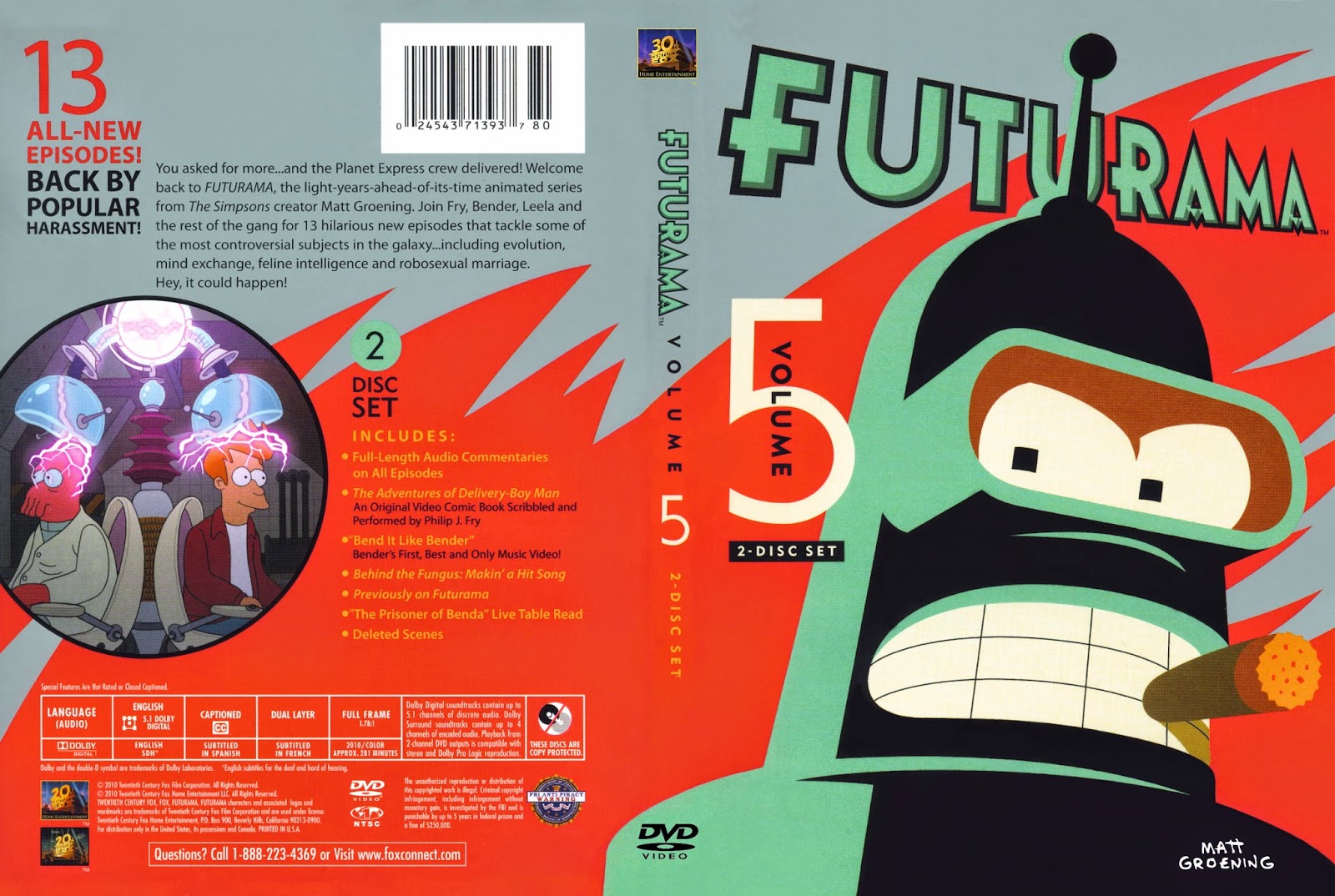 Futurama TEMPORADA 5 (MEGA) Futurama TEMPORADA 5 (MEGA)