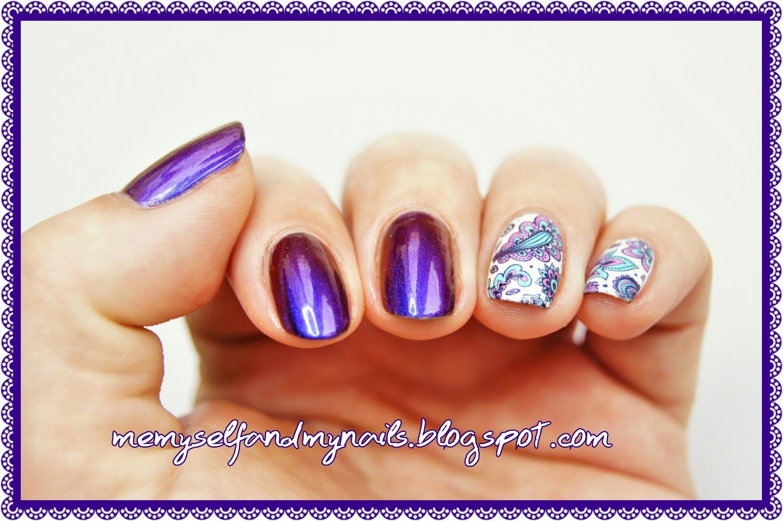 me, myself and my nails In bloom EVO NAILS 217 "cherry amethist"