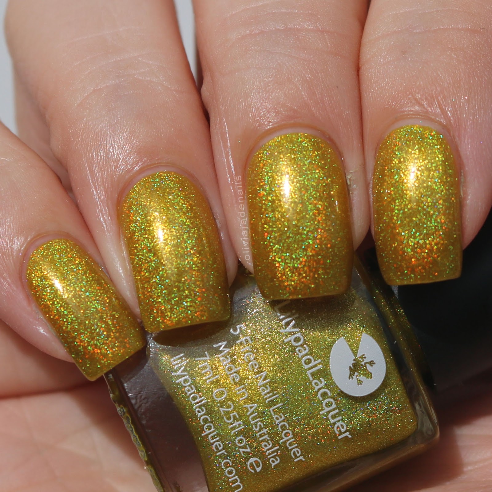 Lilypad Lacquer Galliano swatched by Olivia Jade Nails