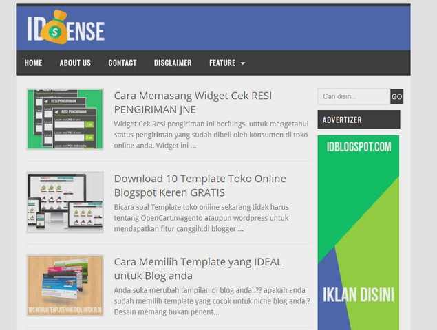 idSense Responsive Blogger Templates idSense Responsive Blogger Templates