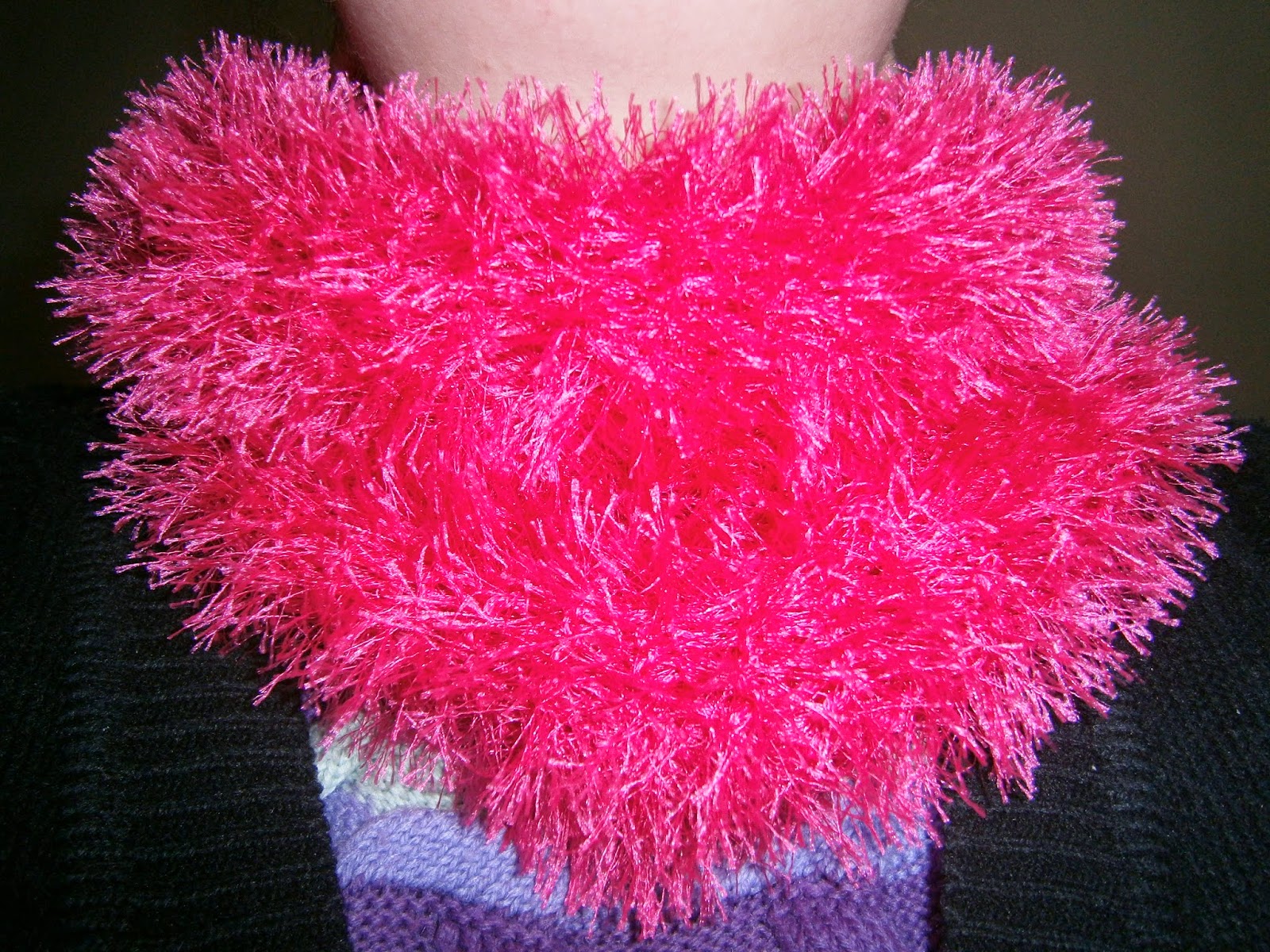 Lia B. Creations Pink furry neck warmer