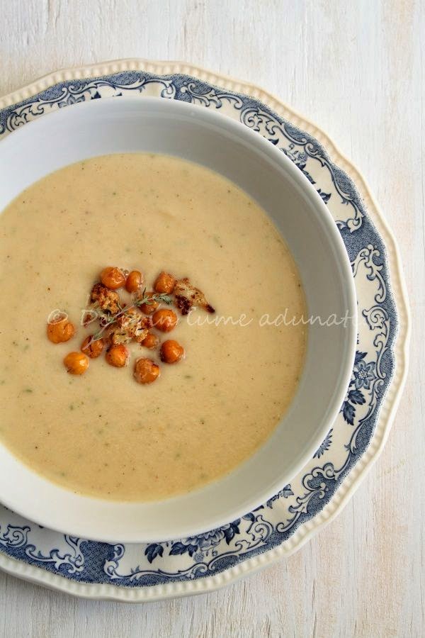 Supa crema de conopida si naut/ Cauliflower and Chickpea Soup