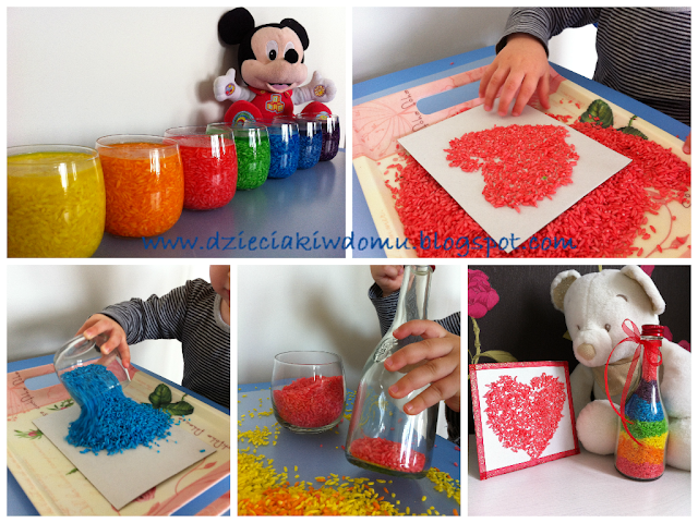 kolorowy ryż - kreatywna zabawa dla dzieci kolorowy ryż - kreatywna zabawa dla dzieci